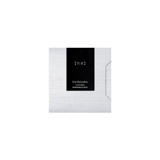 Pilot Iroshizuku Ink Fountain Pen Cartridges Take-sumi / Bamboo Charcoal 6 Pack