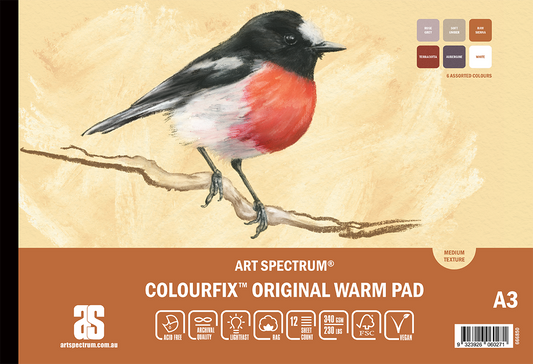 Art Spectrum Colourfix Original Pad A3 Warm 12 Sheets