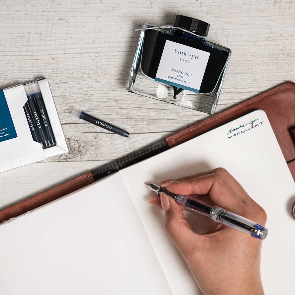 Pilot Iroshizuku Ink Fountain Pen Cartridges Tsuki-yo / Moonlight 6 Pack