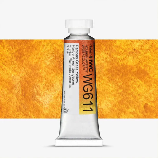 Holbein Artist Watercolour 15ml Granulating Pampas Grass Yellow
