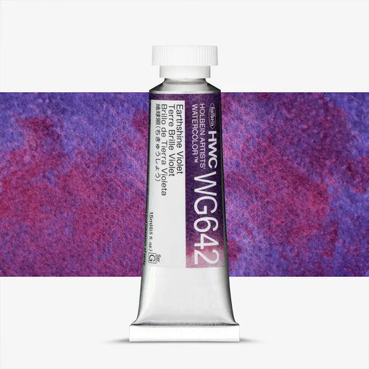 Holbein Artist Watercolour 15ml Granulating Earthshine Violet