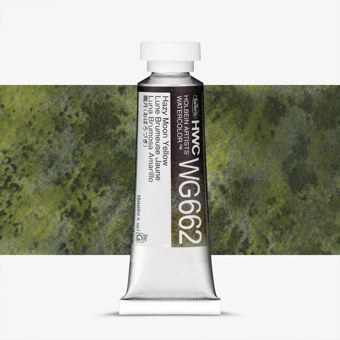 Holbein Artist Watercolour 15ml Granulating Hazy Moon Yellow