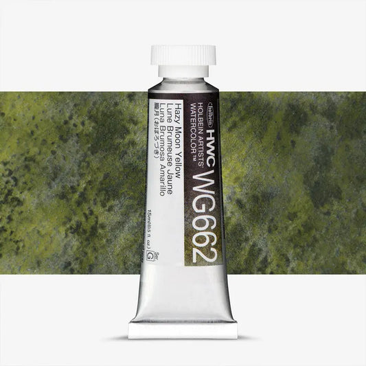 Holbein Artist Watercolour 15ml Granulating Hazy Moon Yellow