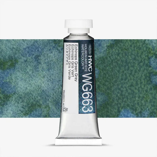 Holbein Artist Watercolour 15ml Granulating Echinops Green Grey