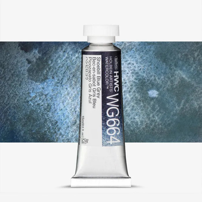 Holbein Artist Watercolour 15ml Granulating Shoeball Blue Grey