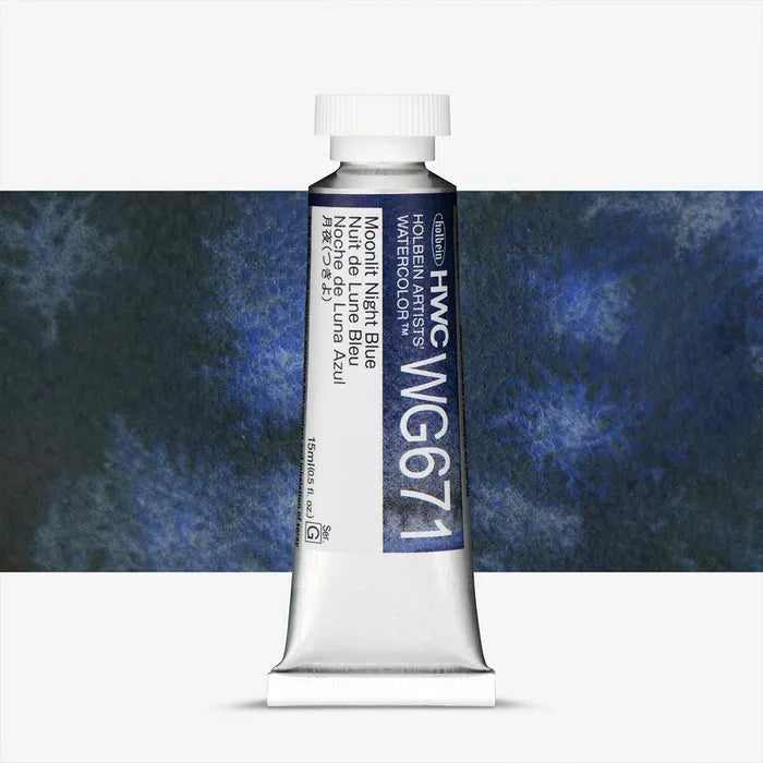 Holbein Artist Watercolour 15ml Granulating Moonlit Night Blue