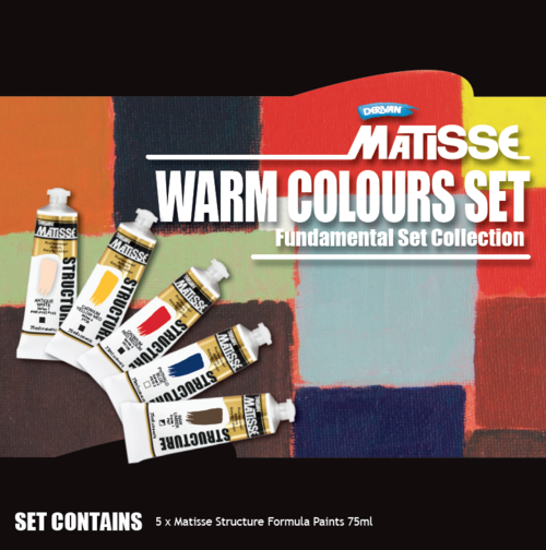Matisse Structure Warm Colours Set 5 x 75ml