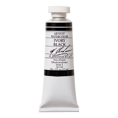 M Graham Watercolour 15ml Series 1 Ivory Black