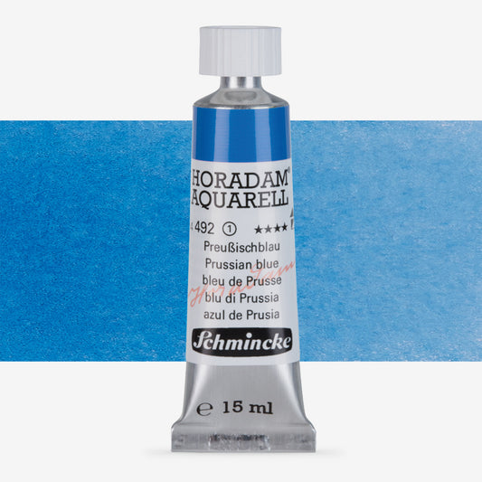 Schmincke Horadam Aquarell 15ml 492 Prussian Blue