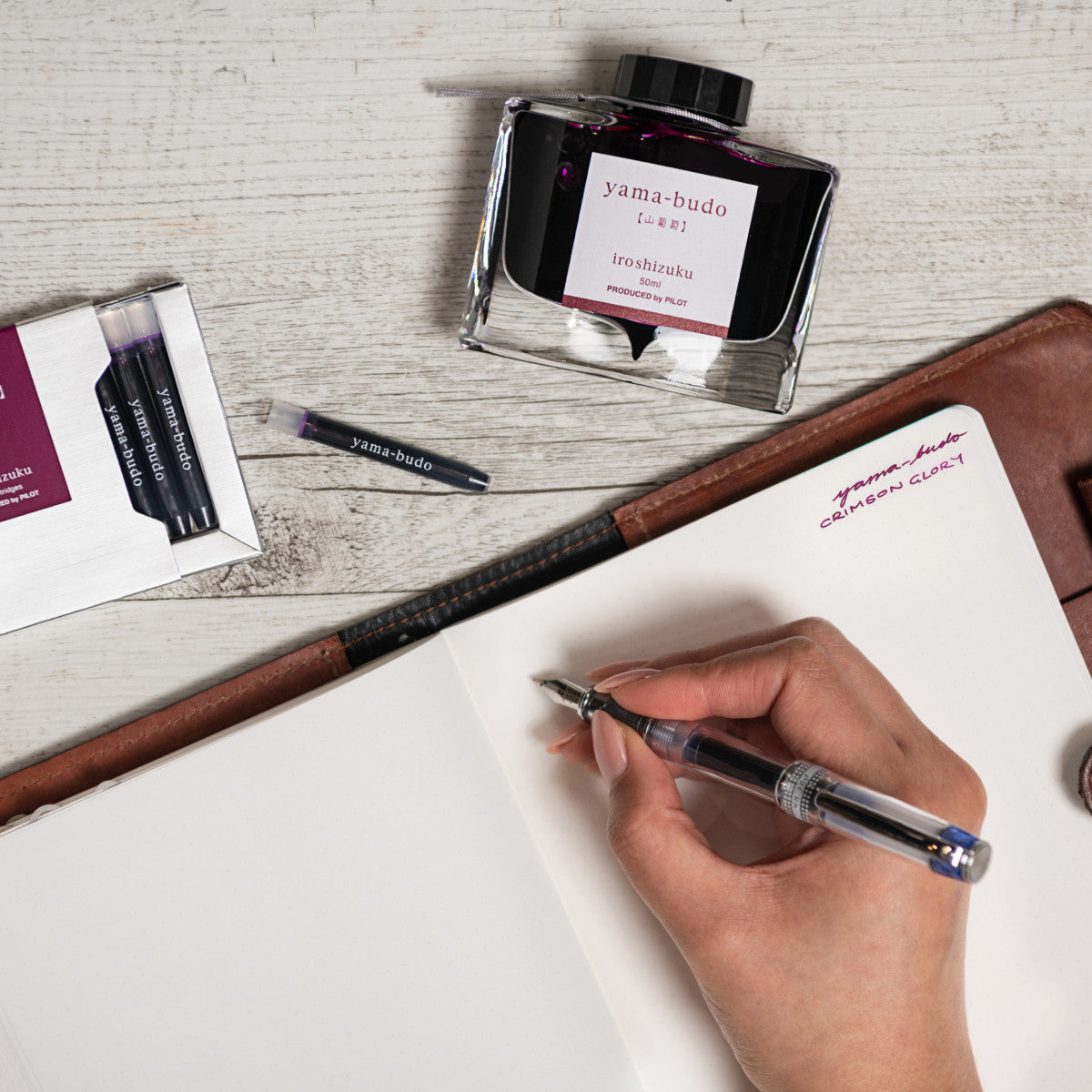 Pilot Iroshizuku Ink Fountain Pen Cartridges Yama-budo / Crimson Glory Vine 6 Pack