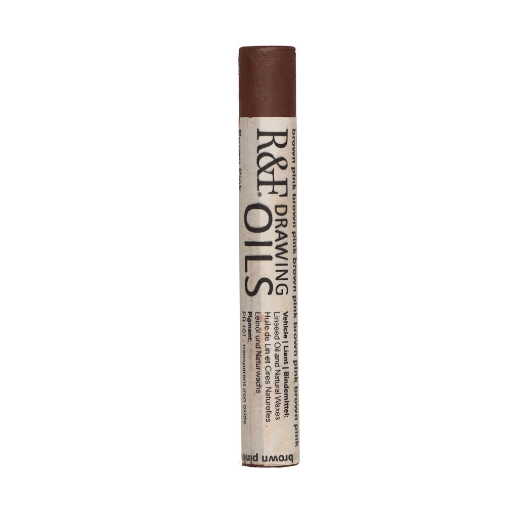 R&F Drawing Oils 12ml Brown Pink