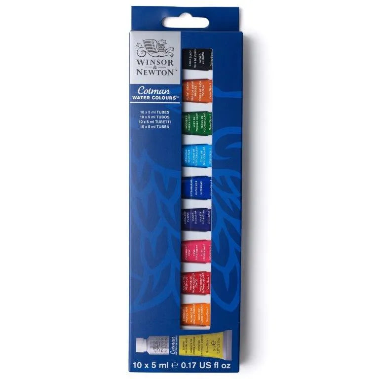Winsor & Newton Cotman 10 X 5ml Tube Set