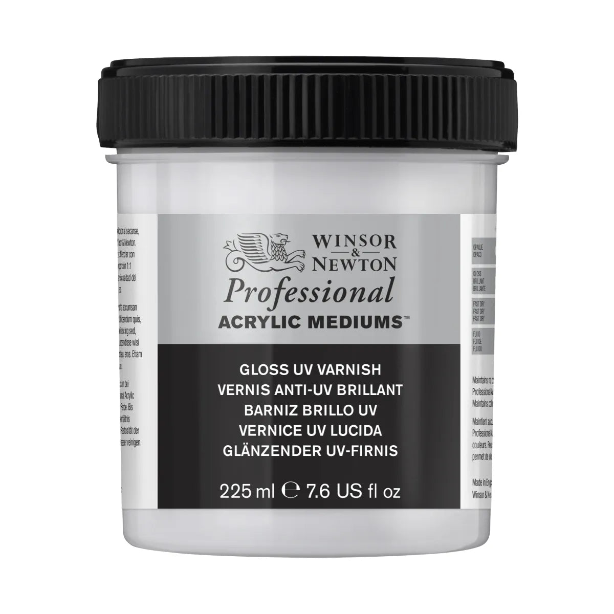 W & N Artists' Acrylic Gloss UV Varnish 225ml