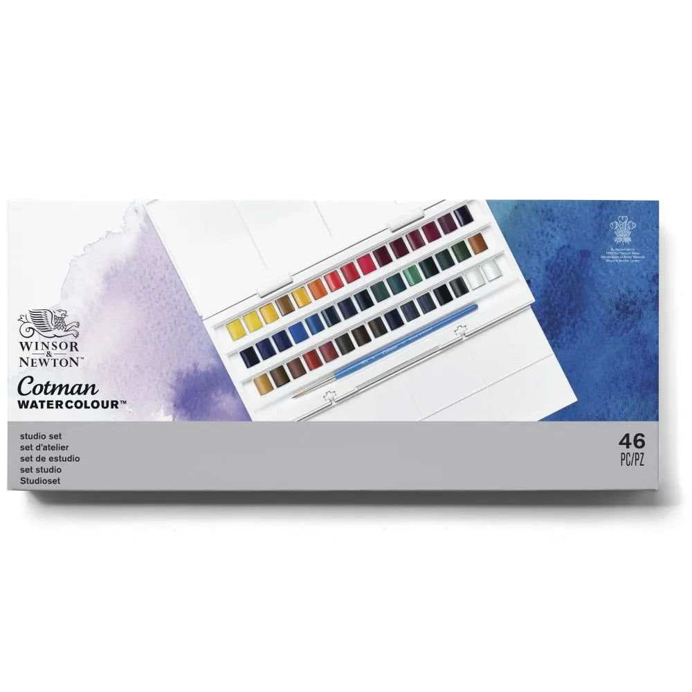 Winsor & Newton Cotman Water Colour 45 Half Pan Set
