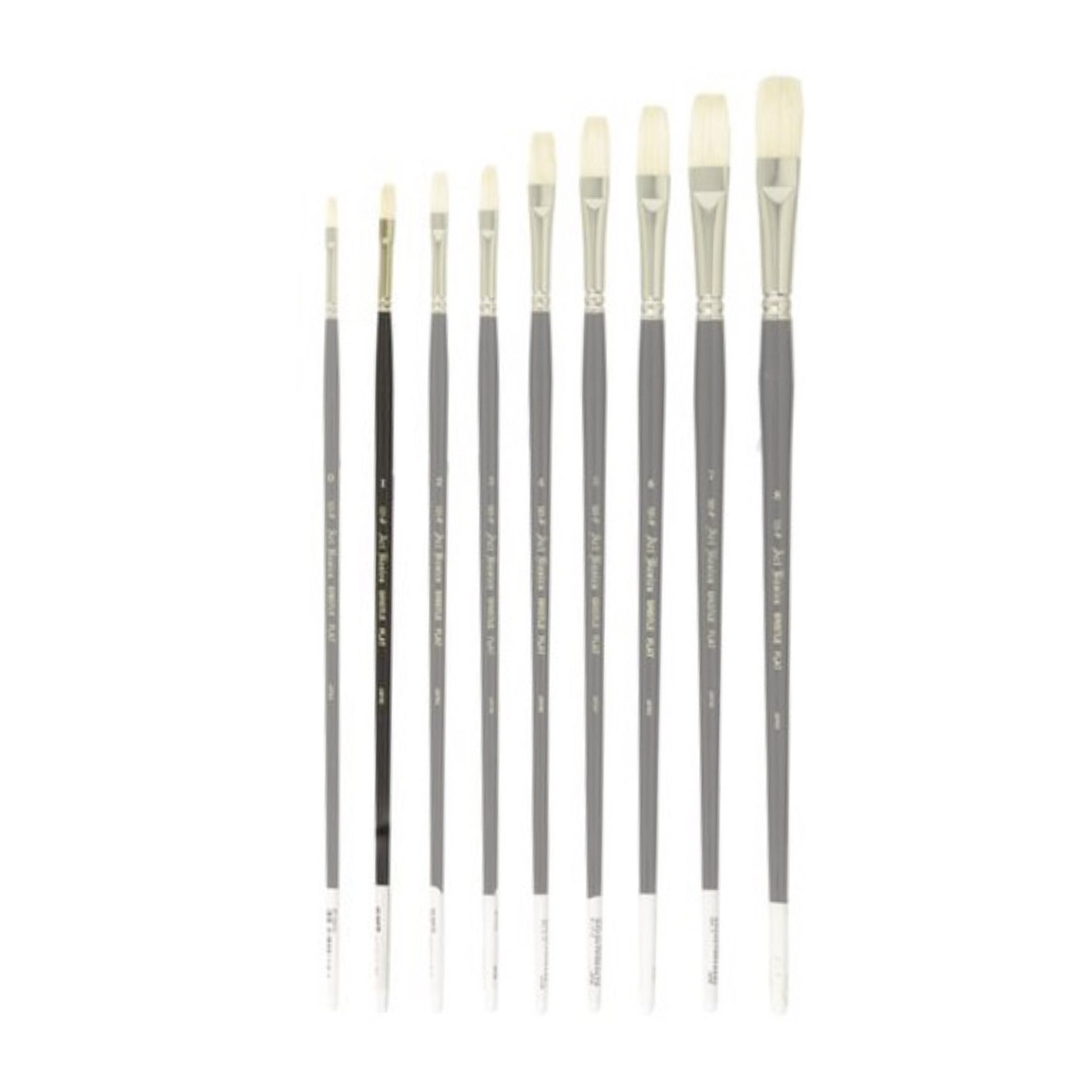 101F Art Basics Bristle Flat Size 1 - theartshop.com.au