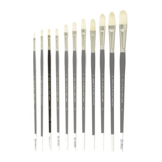 103FIL Art Basics Bristle Filbert Size 2 - theartshop.com.au