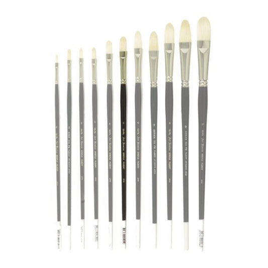 103FIL Art Basics Bristle Filbert Size 5 - theartshop.com.au