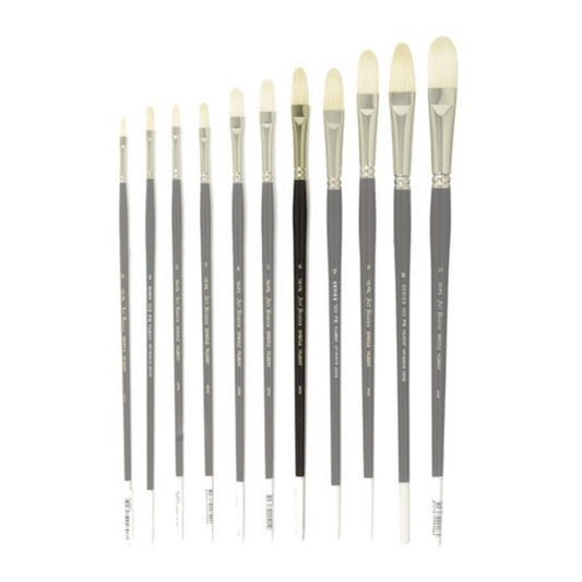 103FIL Art Basics Bristle Filbert Size 6 - theartshop.com.au