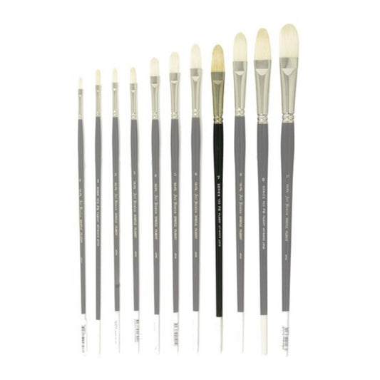 103FIL Art Basics Bristle Filbert Size 7 - theartshop.com.au