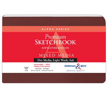 Stillman & Birn Alpha Soft Cover 8.5 x 5.5" Landscape 92 Page White