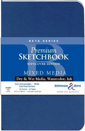 Stillman & Birn Beta Soft Cover 5.5 x 8.5" Portrait 52 Page White