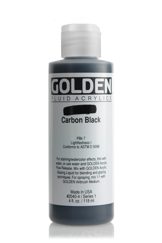 Golden Fluid Acrylic 118ml Carbon Black