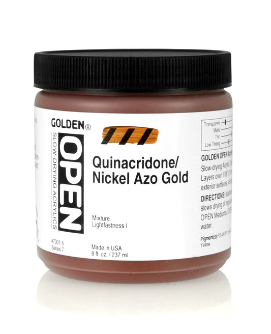 Golden Open Acrylics 237ml Quinacridone Nickel Azo Gold