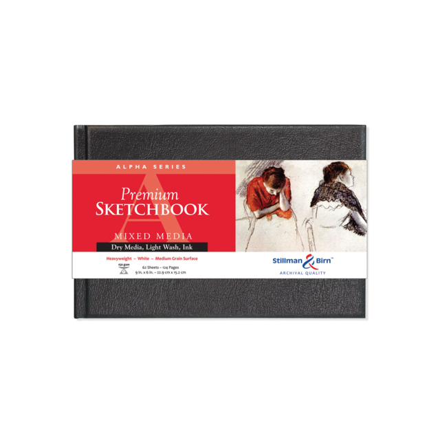 Stillman & Birn Alpha Hardbound 150gsm 124 Pages 9 x 6" Landscape