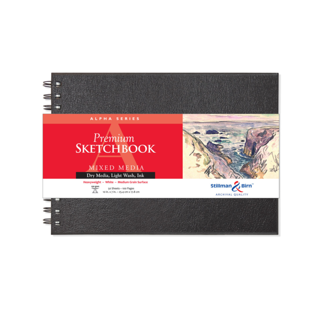 Stillman & Birn Alpha Wirebound 150gsm 100 Pages 10 x 7" Landscape