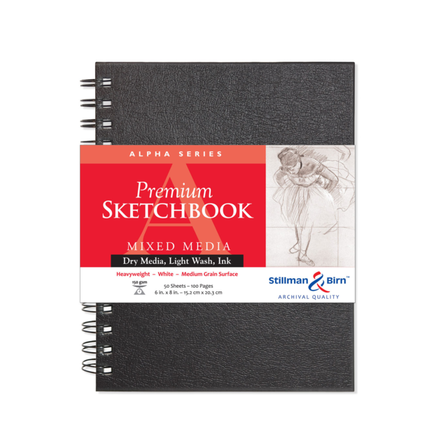 Stillman & Birn Alpha Wirebound 150gsm 100 Pages 6 x 8"