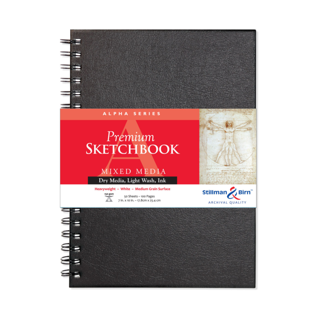 Stillman & Birn Alpha Wirebound 150gsm 100 Pages 7 x 10" Portrait