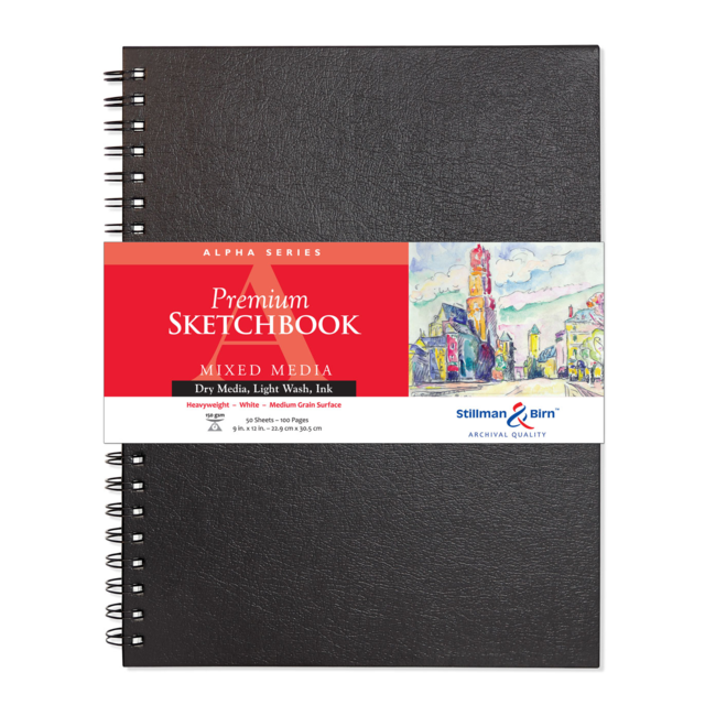 Stillman & Birn Alpha Wirebound 150gsm 100 Pages 9 x 12"