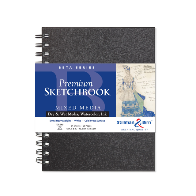 Stillman & Birn Beta Wirebound 270gsm 50 Pages 6 x 8"