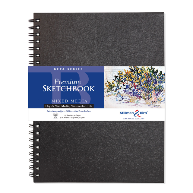 Stillman & Birn Beta Wirebound 270gsm 50 Pages 9 x 12"