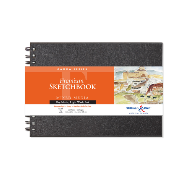 Stillman & Birn Gamma Wirebound 150gsm 100 Pages 10 x 7" Landscape