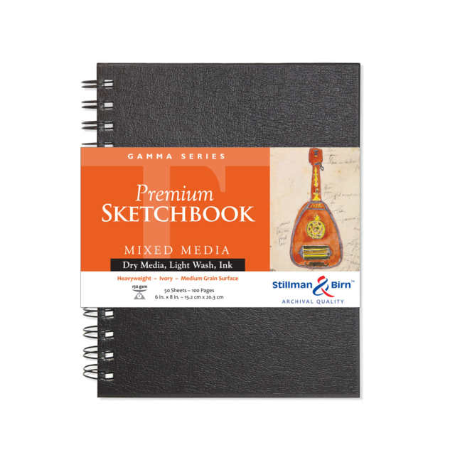 Stillman & Birn Gamma Wirebound 150gsm 100 Pages 6 x 8"