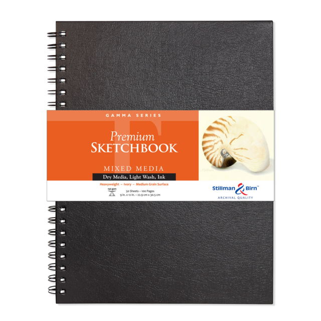 Stillman & Birn Gamma Wirebound 150gsm 100 Pages 9 x 12"