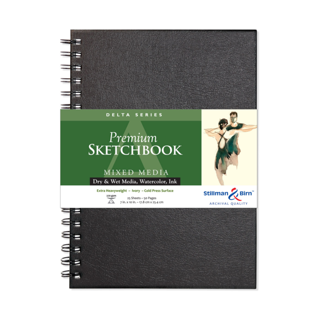 Stillman & Birn Delta Wirebound 270gsm 50 Pages 7 x 10"