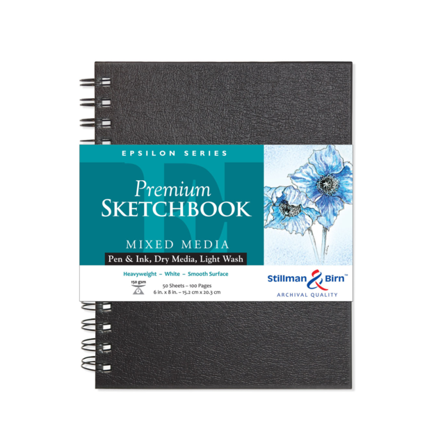 Stillman & Birn Epsilon Wirebound 150gsm 100 Pages 6 x 8"