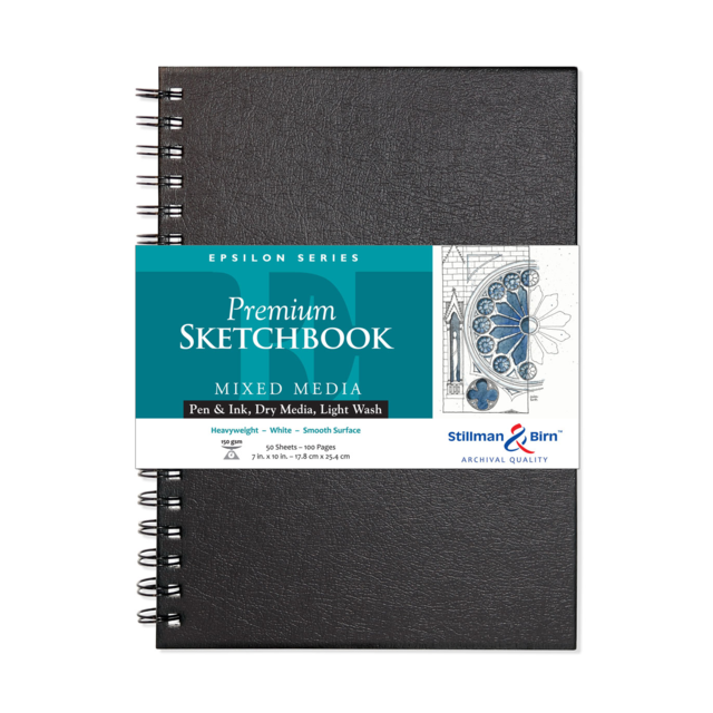 Stillman & Birn Epsilon Wirebound 150gsm 100 Pages 7 x 10"