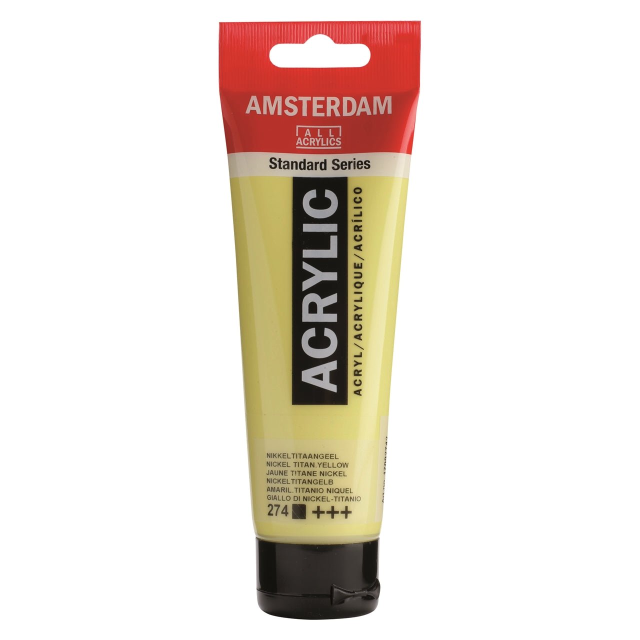 Amsterdam Acrylic 120ml 274 Nickel Titanate Yellow - theartshop.com.au