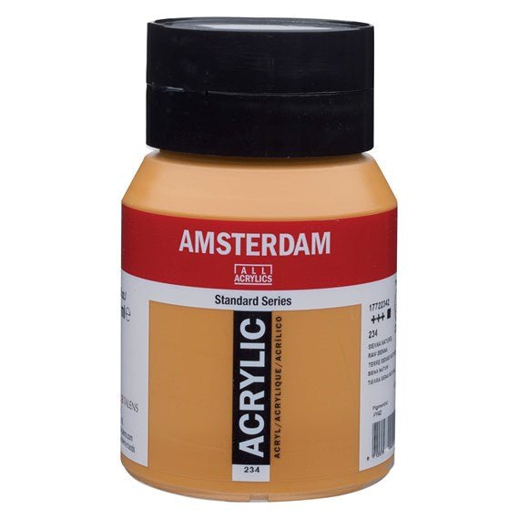 Amsterdam Acrylic 500ml 234 Raw Sienna - theartshop.com.au
