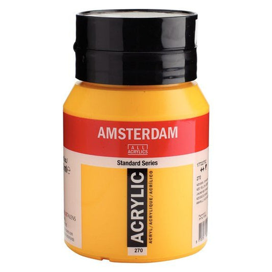 Amsterdam Acrylic 500ml 270 Azo Yellow Deep - theartshop.com.au