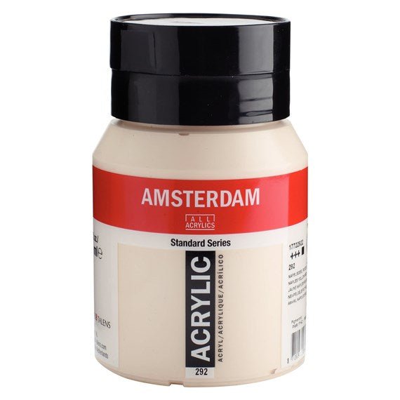 Amsterdam Acrylic 500ml 292 Naples Yellow Red Light - theartshop.com.au