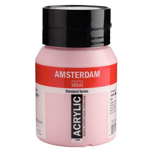 Amsterdam Acrylic 500ml 330 Persian Rose - theartshop.com.au
