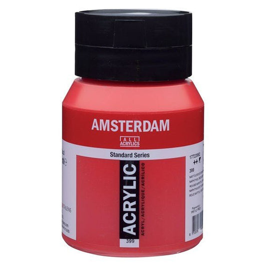 Amsterdam Acrylic 500ml 399 Naphthol Red Deep - theartshop.com.au