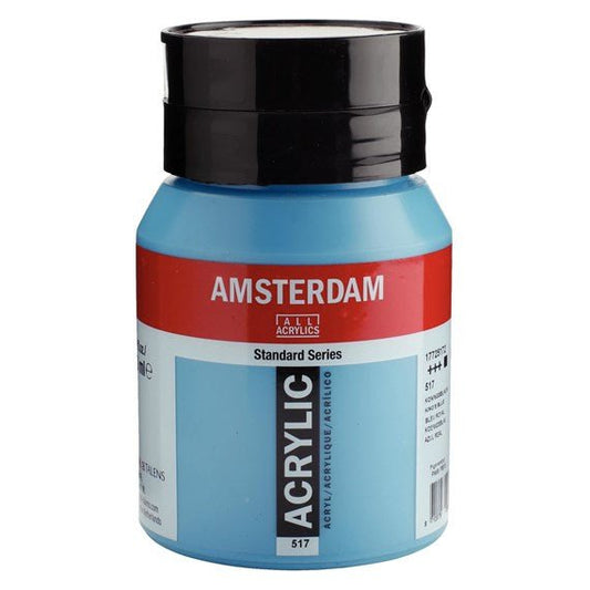 Amsterdam Acrylic 500ml 517 King's Blue - theartshop.com.au