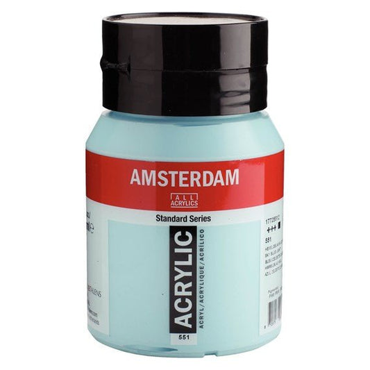 Amsterdam Acrylic 500ml 551 Sky Blue Light - theartshop.com.au
