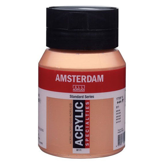Amsterdam Acrylic 500ml 811 Bronze - theartshop.com.au