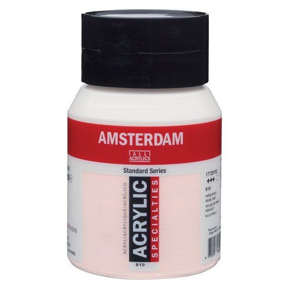 Amsterdam Acrylic 500ml 819 Pearl Red - theartshop.com.au